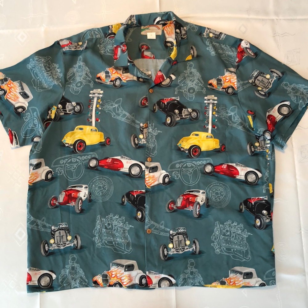 Authentic Hawaiian shirt XXL So-Cal Hot Rod cool !